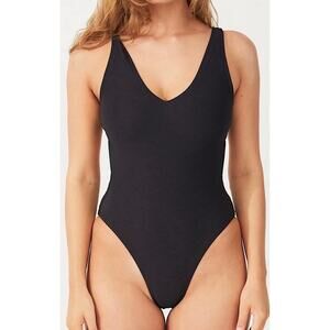 Zulu & Zephyr Signature Bikini One Piece Swimsuit in Black 4